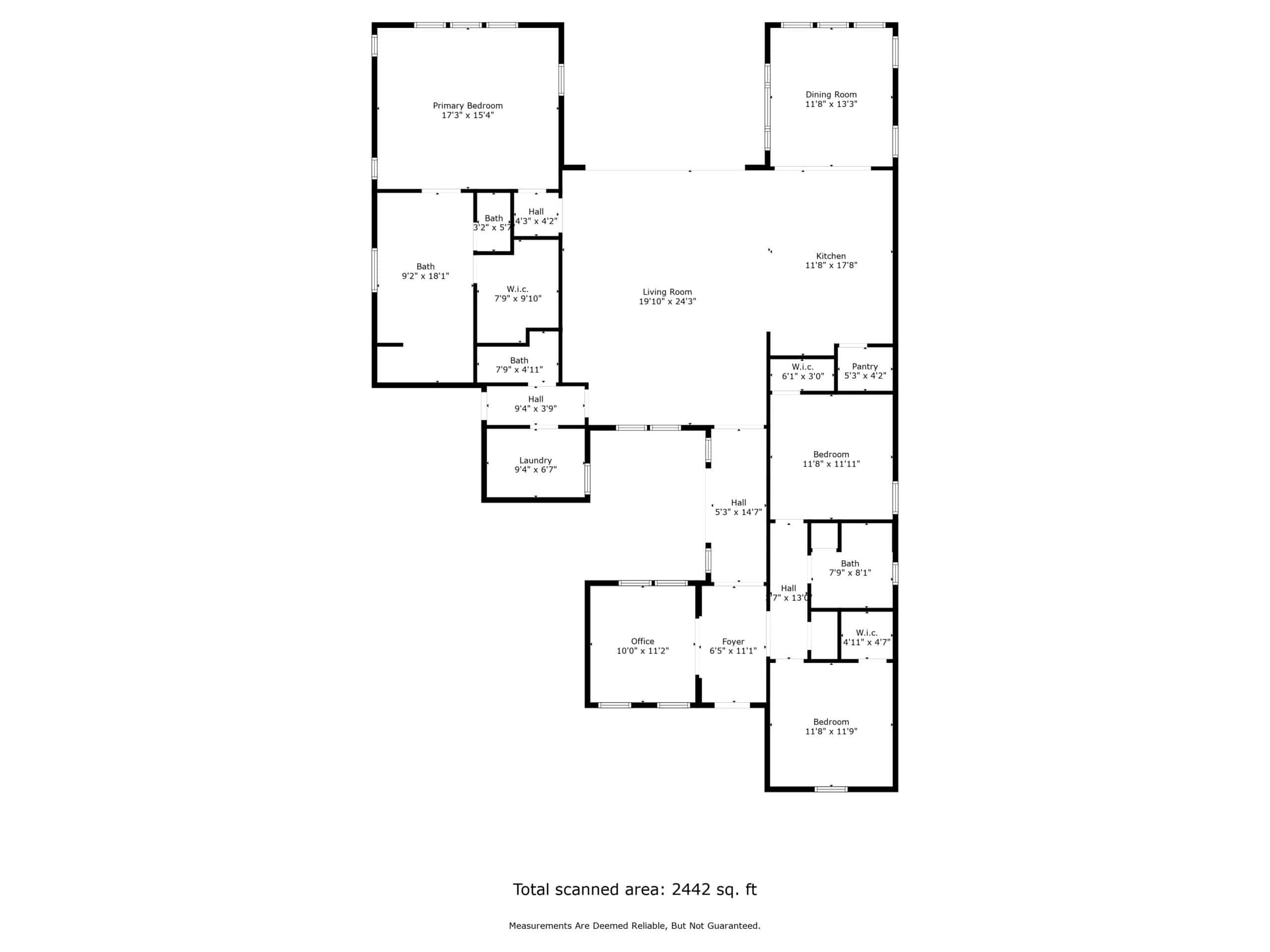 all_floors_20593_w_oregon_ave_buckeye_with_dim 2D Floor Plan Phoenix az