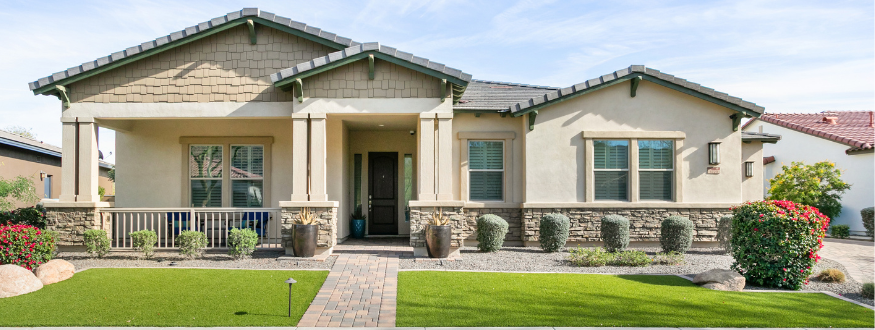 Front of home real estate photography